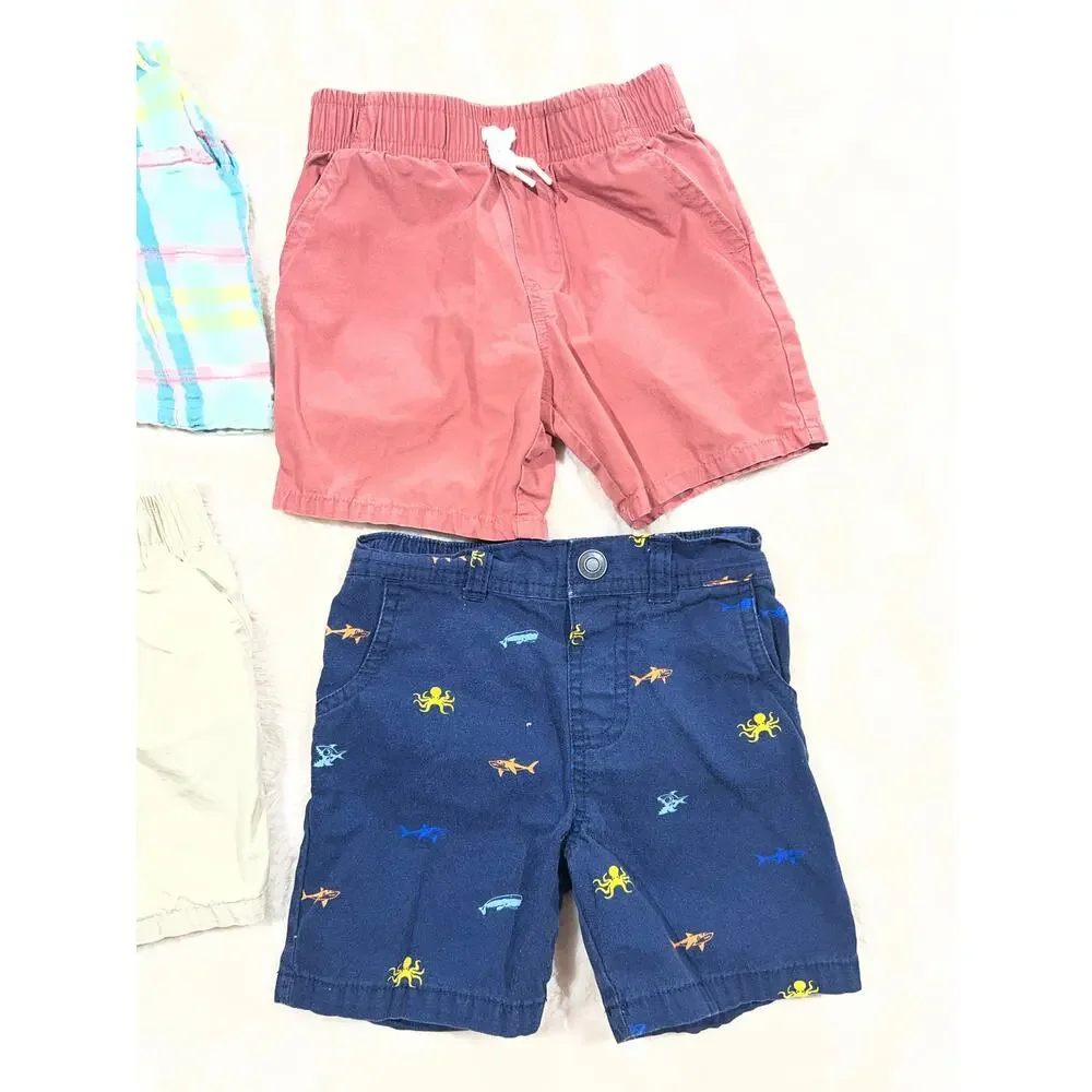 Boys 2T Shorts Bundle 4 Pair Gap Angel Dear Garanimals Summer EUC Cotton